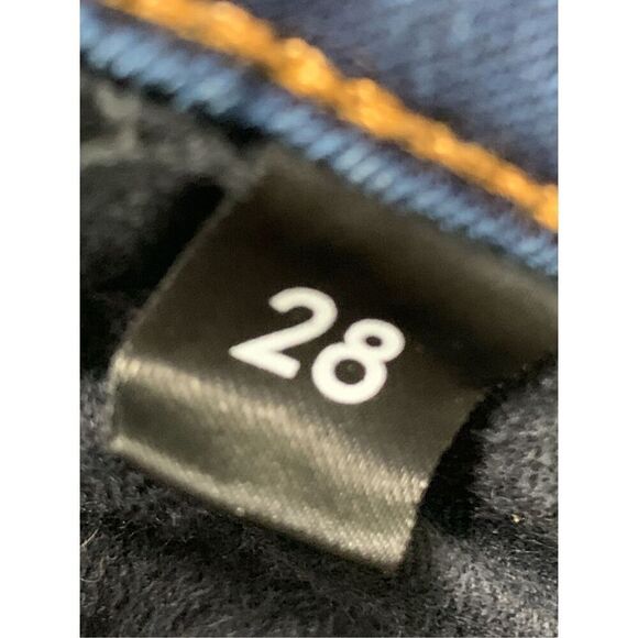 Spanx Women's 5-Pocket Skinny Denim Jeans Dark Wash Blue Size 28 - Picture 5 of 9